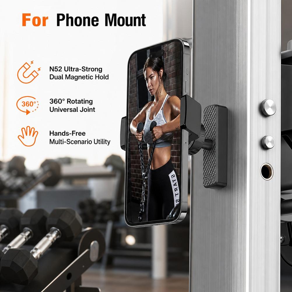 Phone Accessories Useful - Soporte magnético para teléfono para gimnasio