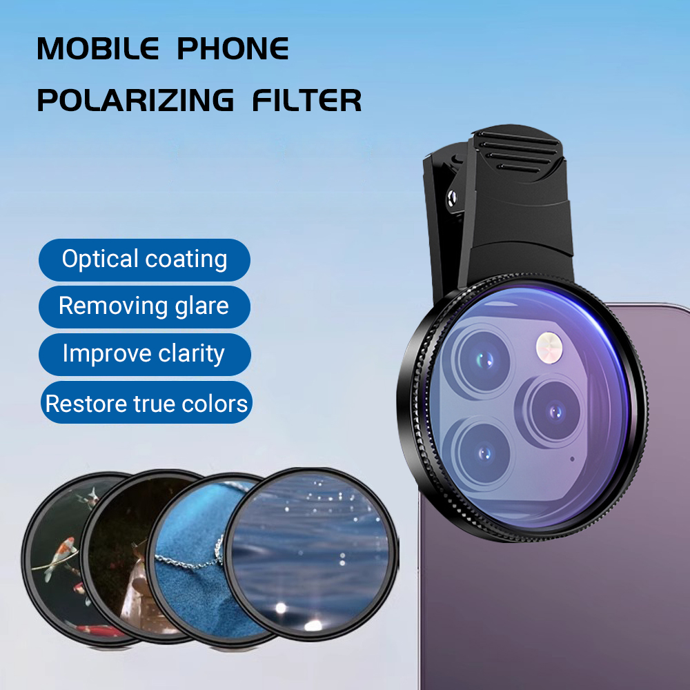 Phone Accessories Useful - Lente polarizadora universal para teléfono móvil