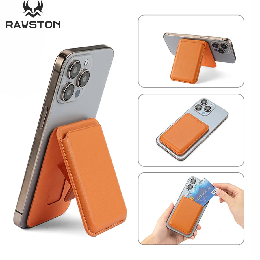 Phone Accessories Useful - Funda tipo billetera de cuero magnética