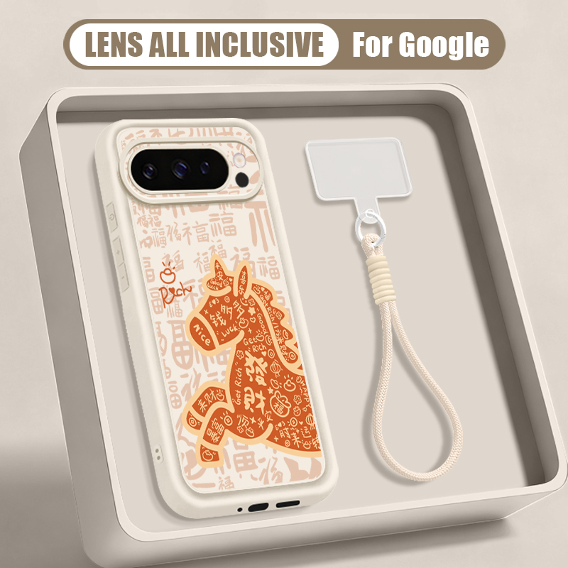 Google Pixel 9 Pro - Funda de teléfono con correa para