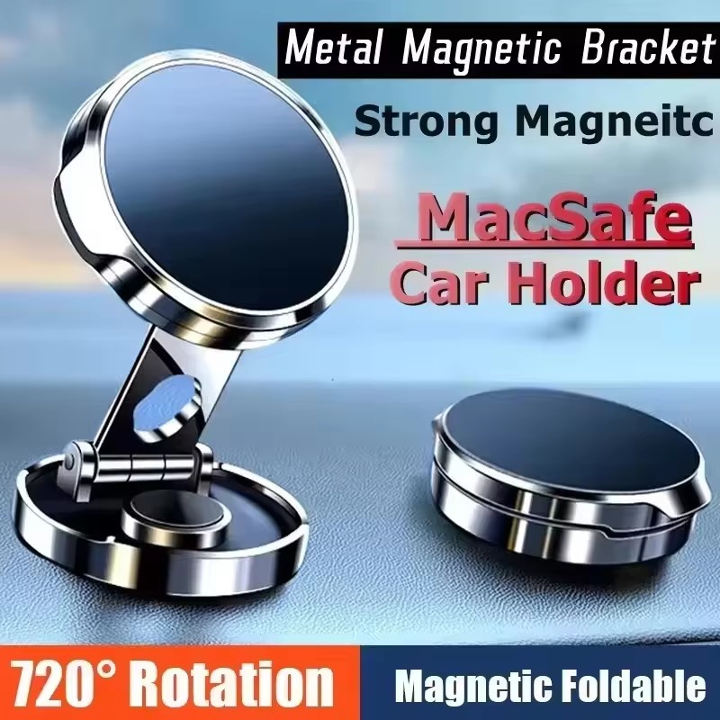 Phone Accessories Holder Car - Soporte Magnético Plegable Redondo para Automóvil,
